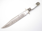 Vtg '80s Parker EK10 Tak Fukuta Seki Japan Self Defender Pearl Fixed Bowie Knife
