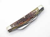Vtg 1980 Case XX 64052 Congress Bone Folding Pocket Knife N. Mint *crack