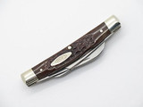 Vtg 1980 Case XX 64052 Congress Bone Folding Pocket Knife N. Mint *crack