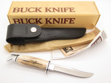 Vintage 1988 Buck 102 Woodsman Stag Fixed Blade Hunting Knife (4)