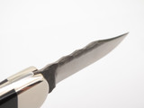Custom '07 Buck 112 Ranger Buffalo Horn Inlay Folding Hunter Lockback Knife