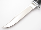 Vintage Pre-1986 Buck 102 Woodsman Black Handle Fixed Blade Hunting Knife