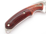Buck 194 Alpha Hunter Custom LE Deer Cutout Wood Handle Fixed Hunting Knife