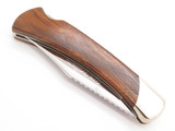 2010 Buck 111 Custom CJ CHuck Signed Ironwood Folding Hunter Lockback Knife
