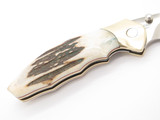Buck 419 Kalinga Pro S30V Custom Stag Handle Folding Hunter Knife