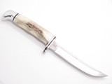 Buck 118 Personal Stag Custom Mirror 420HC Fixed Blade Hunting Knife