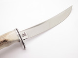 Buck 118 Personal Stag Custom Mirror 420HC Fixed Blade Hunting Knife