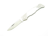 Vintage 80s Seki Japan Large 4.37" Stainless Steel Lockback Folding Pocket Knife
