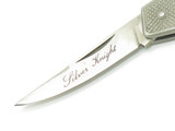 Vintage 1980s Silver Knight FC-5 Seki Japan 3.12" Lockback Folding Pocket Knife