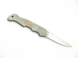 Vintage 1980s Silver Knight FC-5 Seki Japan 3.12" Lockback Folding Pocket Knife