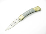 Vtg 70s KLAAS Lucky Star Seki Japan 4.25" Micarta Lockback Folding Pocket Knife