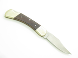 Vintage 1970s KLAAS Seki Japan Wood Handle 4.25" Lockback Folding Pocket Knife