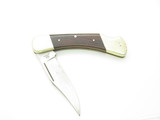 Vintage 1970s KLAAS Seki Japan Wood Handle 4.25" Lockback Folding Pocket Knife