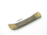 Vintage 1970s Seki Japan Large 4.75" Wood Handle Folding Pocket Knife