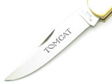 Vintage 1970s TOMCAT G. Sakai Seki Japan 4.87" Lockback Folding Pocket Knife