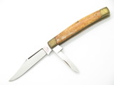 Vintage 1970s Hurricane Seki Japan 4" Smooth Bone Handle Folding Pocket Knife