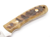 Bob Dozier Arkansas Custom N690 Ram Horn Fixed Blade Hunting Knife & Sheath