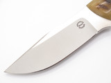Bob Dozier Arkansas Custom N690 Ram Horn Fixed Blade Hunting Knife & Sheath