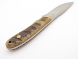 Bob Dozier Arkansas Custom N690 Ram Horn Fixed Blade Hunting Knife & Sheath