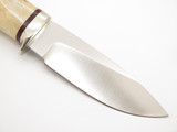 1990s A.G. Russell Custom ATS-34 Stag Fixed Drop Point 4" Blade Hunting Knife