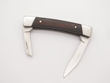 Buck Script 709 Yearling 2 Blade Canoe Folding Pocket Knife Wood Handle