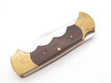 Vintage 1970s Rigid USA R9 Apache Fingergroove Folding Hunter Lockback Knife