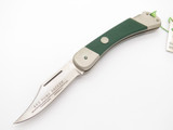 Vintage 1983 Puma 465 Packer Germany 4.25" Green Lockback Folding Hunter Knife