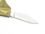 Vtg 80s Seizo Imai Seki Japan Titanic Ship 3" Brass Novelty Folding Pocket Knife