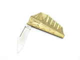 Vtg 80s Seizo Imai Seki Japan Titanic Ship 3" Brass Novelty Folding Pocket Knife