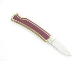 Vtg '80s C. Jul. Herbertz 497 Seki Japan 2.87" Red Lockback Folding Pocket Knife