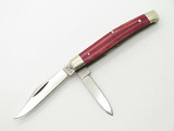 Vtg 1980 Case XX 6244 Red Appaloosa Bone Folding Pocket Jack Knife *chip