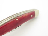 Vtg 1980 Case XX 6244 Red Appaloosa Bone Folding Pocket Jack Knife *chip