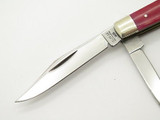 Vtg 1980 Case XX 6244 Red Appaloosa Bone Folding Pocket Jack Knife *chip