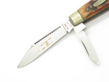 Vintage 1970s Prototype 710 Wayne 108 Seki Japan 3" Bone Folding Pocket Knife