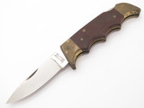 Vintage Kershaw 1040 Kai Seki Japan Folding Field II Wood Hunter Lockback Knife
