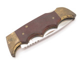 Vintage Kershaw 1040 Kai Seki Japan Folding Field II Wood Hunter Lockback Knife