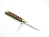 Vintage 1970s P-711 Wayne 107 Seki Japan 2.87" Bone Handle Folding Pocket Knife