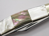 Vtg American Blade Parker Seki Japan Pearl Abalone Sowbelly Folding Knife