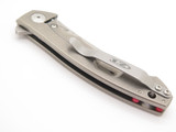 ZT Zero Tolerance 0450 S35VN Stonewash Titanium Framelock Folding Pocket Knife