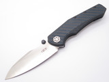 ZT Zero Tolerance 0850 Blue Carbon Fiber CPM 20CV Fremelock Folding Knife