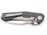 ZT Zero Tolerance 0850 Blue Carbon Fiber CPM 20CV Fremelock Folding Knife