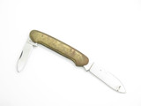 Vintage 1976 Star Bicentennial Seki Japan 3.7" Brass Handle Folding Pocket Knife