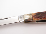 Vtg Browning 342 Imai Seki Japan AUS-8A 3.3" Bone Folding Stockman Pocket Knife