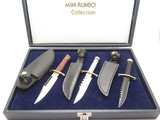 Vtg 1980s Explorer Seki Japan Survival Fixed Bowie Knife Rambo Inspired Mini Set