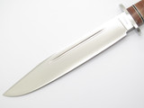 Hattori 160-2 Hunter I Leather Seki Japan AUS-8 Fixed Blade Bowie Hunting Knife