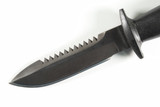 Vtg 1980s Explorer Black Prototype Mini Attack Fixed 4" Blade Survival Knife