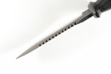 Vtg 1980s Explorer Black Prototype Mini Attack Fixed 4" Blade Survival Knife
