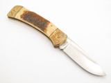 Vtg '80s United "Merry Christmas" Seki Japan Seizo Imai Folding Hunter Knife