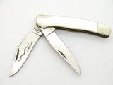 Vtg Parker Seki Japan Copperhead 2 Blade Pearl MOP Folding Pocket Knife