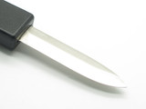 Vintage 1980s Auto-Lock Manual OTF Seki Japan 5.25" Black Handle Pocket Knife & Sheath